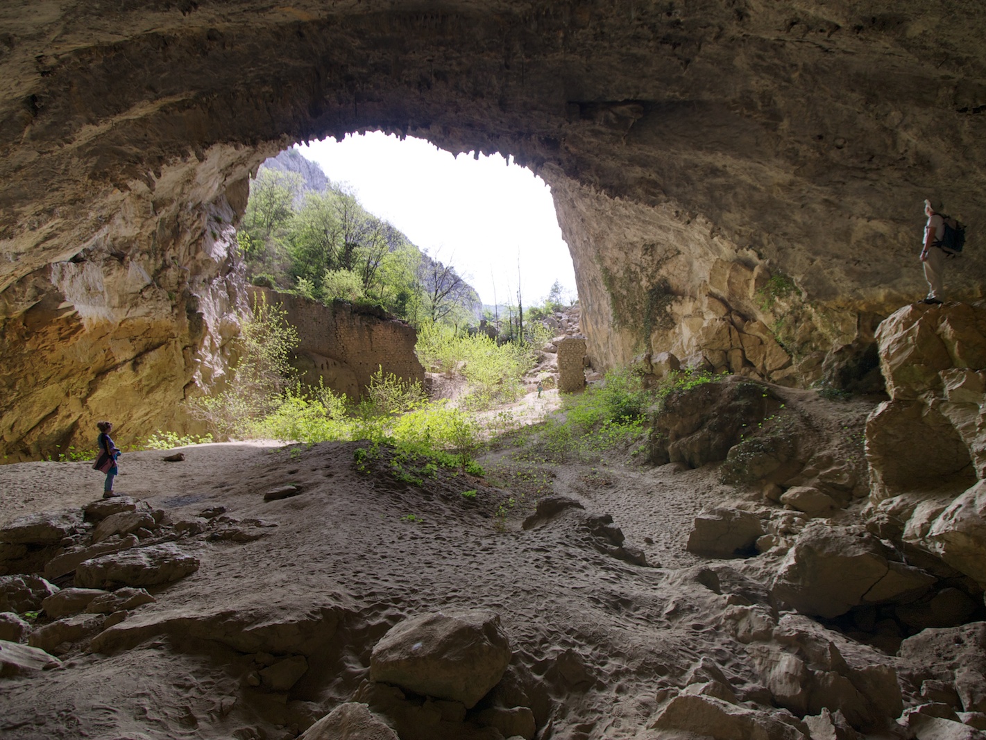 The view from the cave of Osp