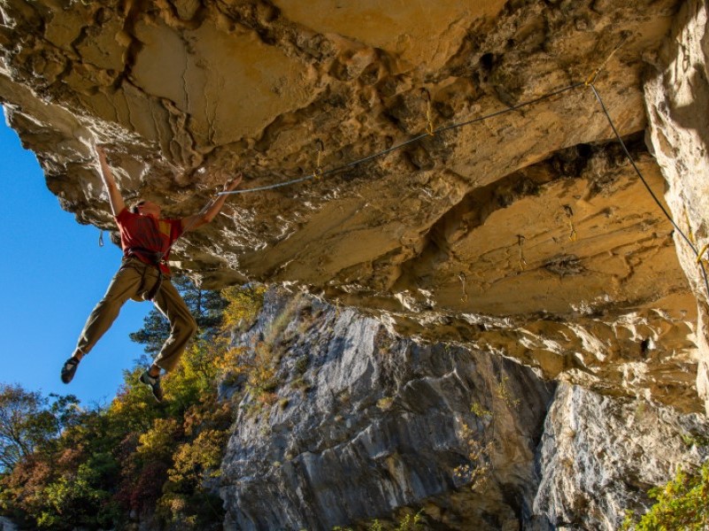 Žila (8b+) in Krkuž by Klemen Bečan