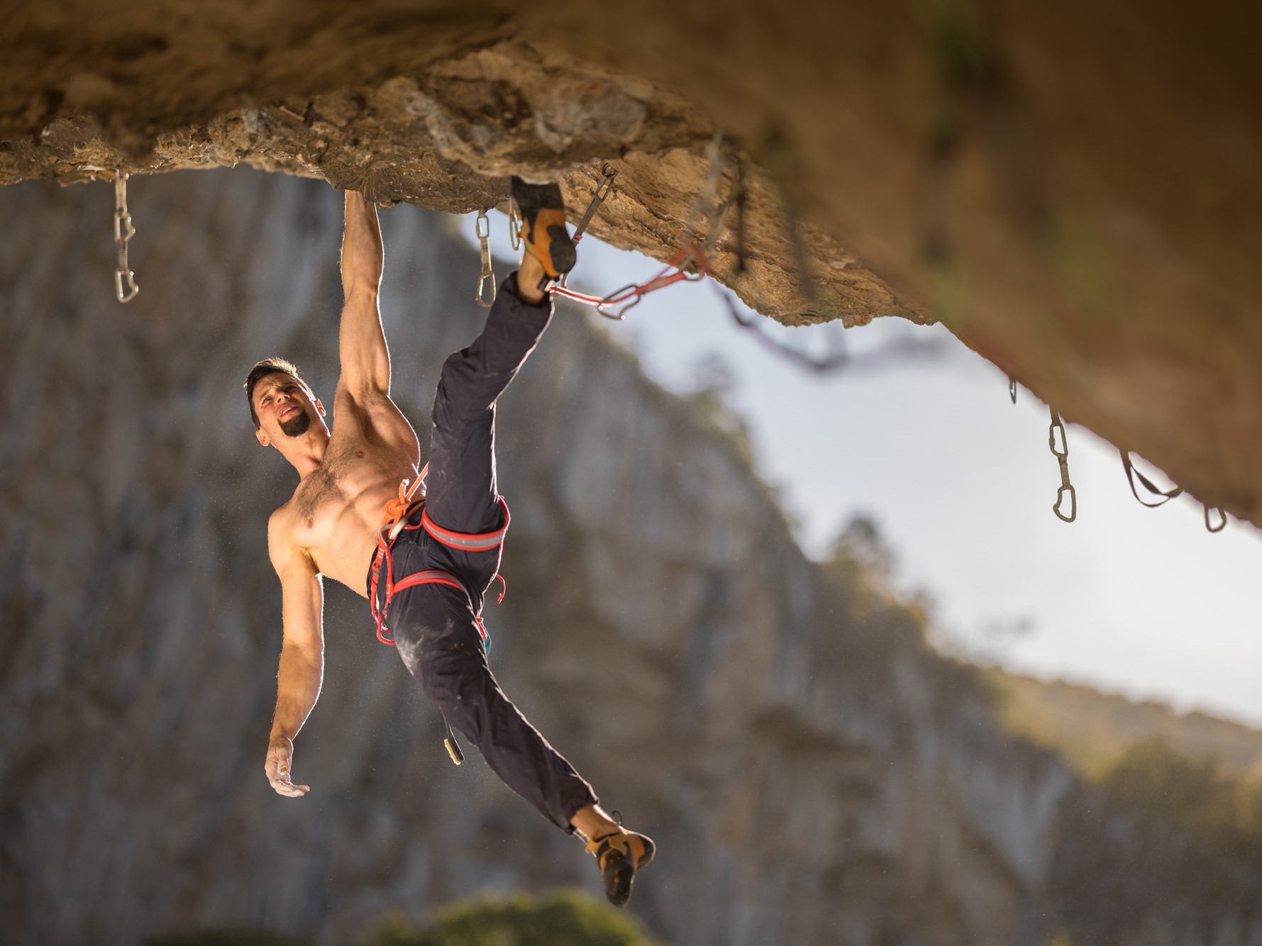 Jernej Kruder in Tedi's cave in Mišja peč @ photo Jaka Ivančič