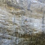 Andrea Locatelli sending Il sicario sanguinario (8c) in Baratro @ photo by Ivana Staraj