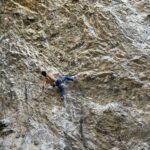 Lovro Črep in Strelovod (8c) at Mišja peč @photo by Ivana Staraj