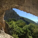 The view from Tedi's cave in the left part of Mišja peč